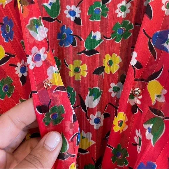 Holly & Joey Floral Red Dress - Picture 8 of 9